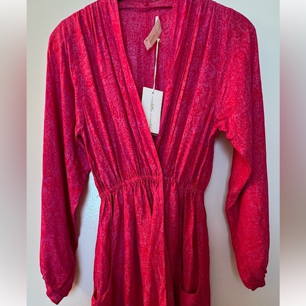 Natalie Martin Nico Dress in Shangri-La Raspberry. Size Small. New with tags.